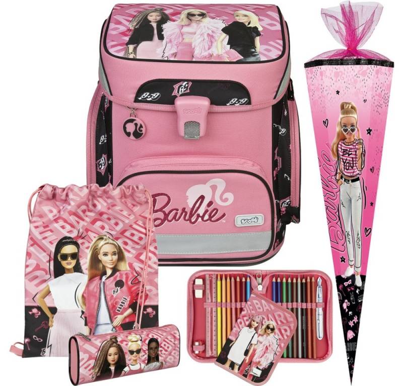 Scooli Schulranzen 1.Klasse Mädchen EasyFit in unterschiedlichen Sets (6-tlg) von Scooli