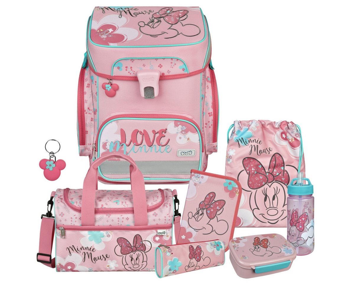 Scooli Schulranzen Jungen Mädchen 1. Klasse (Schulranzen-Set 8tlg., 5-tlg., 8tlg. mit Sporttasche, Brotdose und Trinkflasche) von Scooli