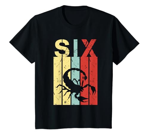 Kinder Skorpion 6 Geburtstag Junge Mädchen Skorpion 6 Jahre alt T-Shirt Kinder Skorpion 6 Geburtstag Junge Mädchen Skorpion 6 Jahre alt T-Shirt von Scorpion 6th Birthday Vintage Design