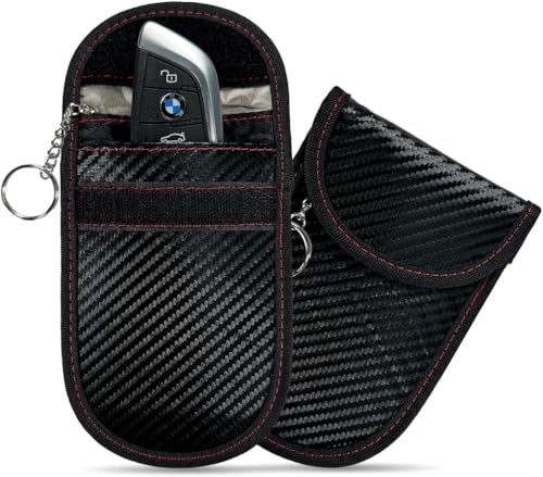 ScorpionTrack Faraday-Tasche mit RFID-Blocker für Autoschlüssel – Autoschlüssel-Signalblockiertasche, schlüsselloser Diebstahlschutz für die Auto-Sicherheit (Medium – Doppelpack) von Scorpion Track