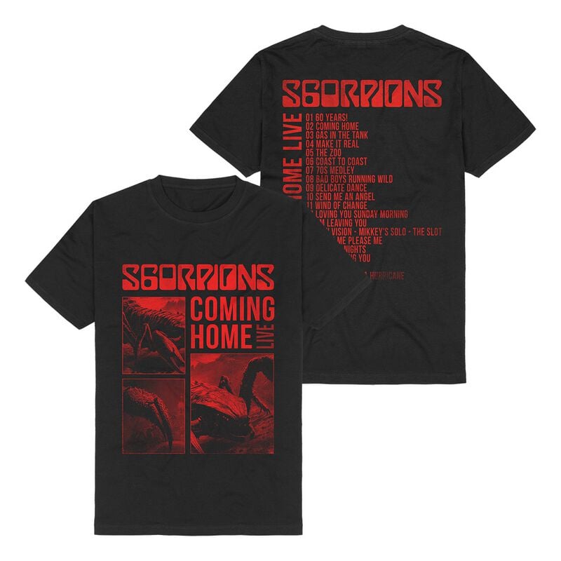Scorpions Coming Home Live T-Shirt schwarz in S von Scorpions