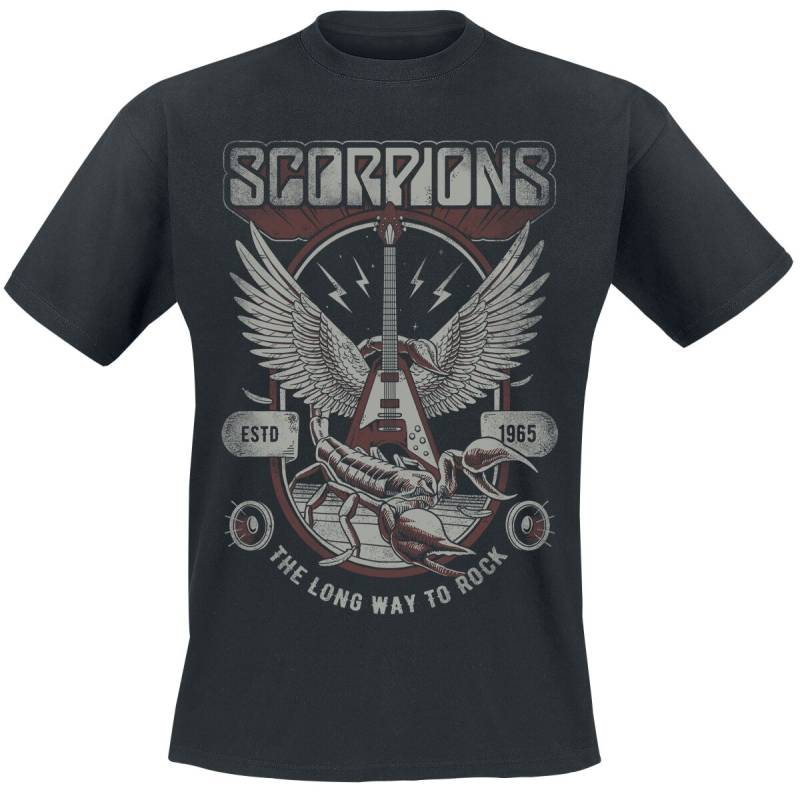 Scorpions Long Way To Rock T-Shirt schwarz in XXL von Scorpions