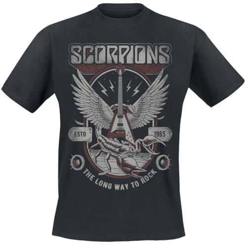 Scorpions Long Way to Rock Männer T-Shirt schwarz XL 100% Baumwolle Band-Merch, Bands Scorpions Long Way to Rock Männer T-Shirt schwarz XL 100% Baumwolle Band-Merch, Bands von Scorpions