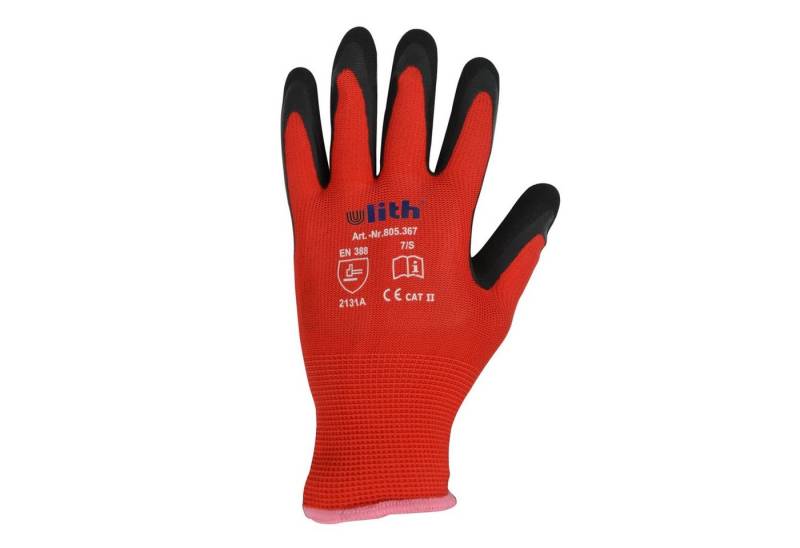 Scorprotect® Arbeitshandschuhe Arbeitshandschuh Montage-Feinstrickhandschuhe rot Größe 7 von Scorprotect®
