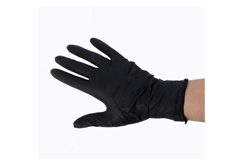 Scorprotect® Einweghandschuhe Nitril-Einweghandschuhe schwarz Größe M Spenderbox von Scorprotect®