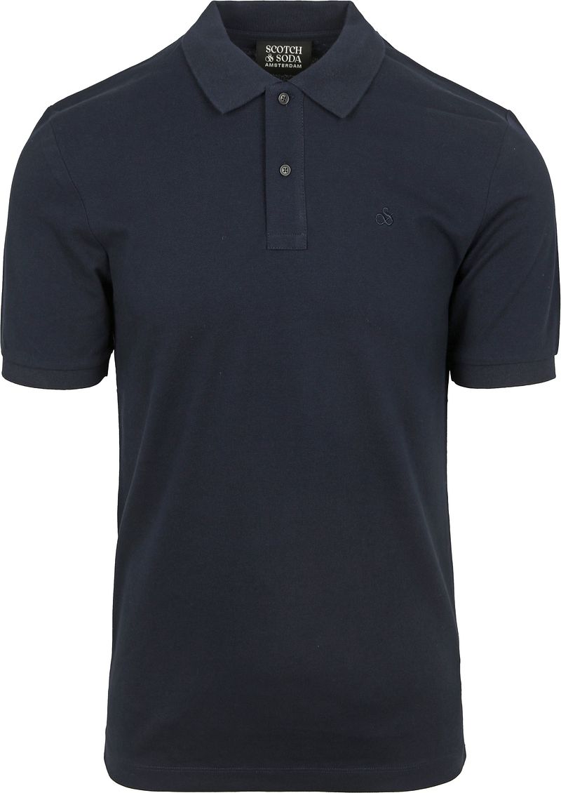 Scotch And Soda Core Piqué Poloshirt Navy - Größe XXL von Scotch and Soda