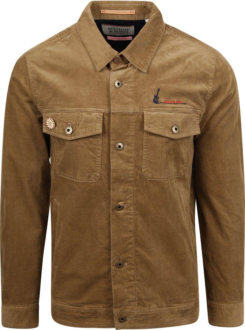 Scotch and Soda Corduroy Overshirt Braun - Größe M von Scotch and Soda