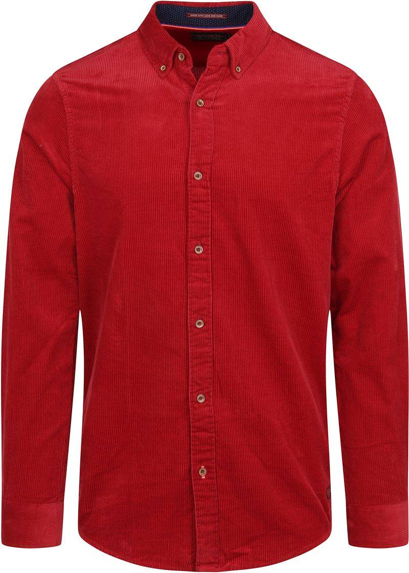 Scotch and Soda Hemd Corduroy Rot - Größe S von Scotch and Soda