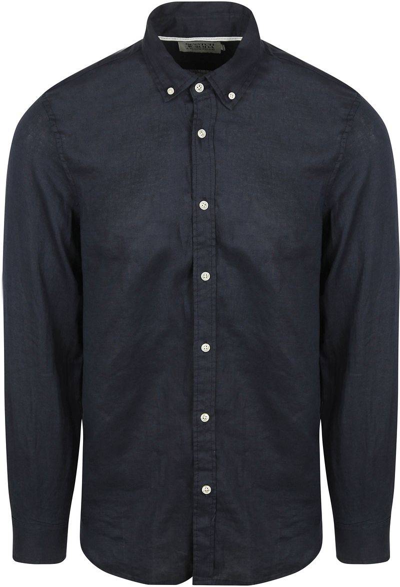 Scotch and Soda Leinen Hemd Navy - Größe XL von Scotch and Soda