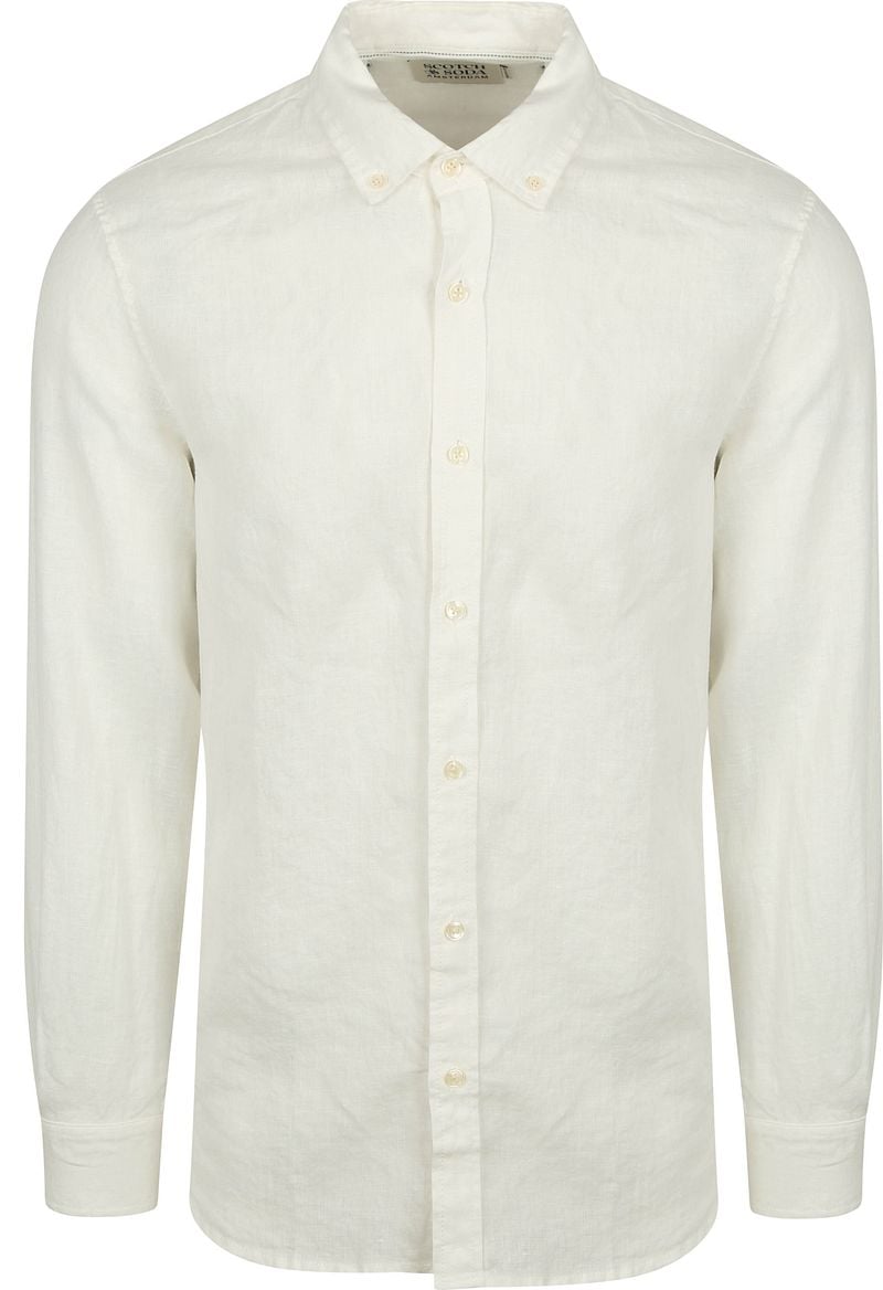 Scotch and Soda Leinenhemd Weiß - Größe S von Scotch and Soda