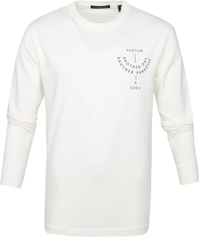 Scotch and Soda Longsleeve T Shirt Weiß - Größe S von Scotch and Soda