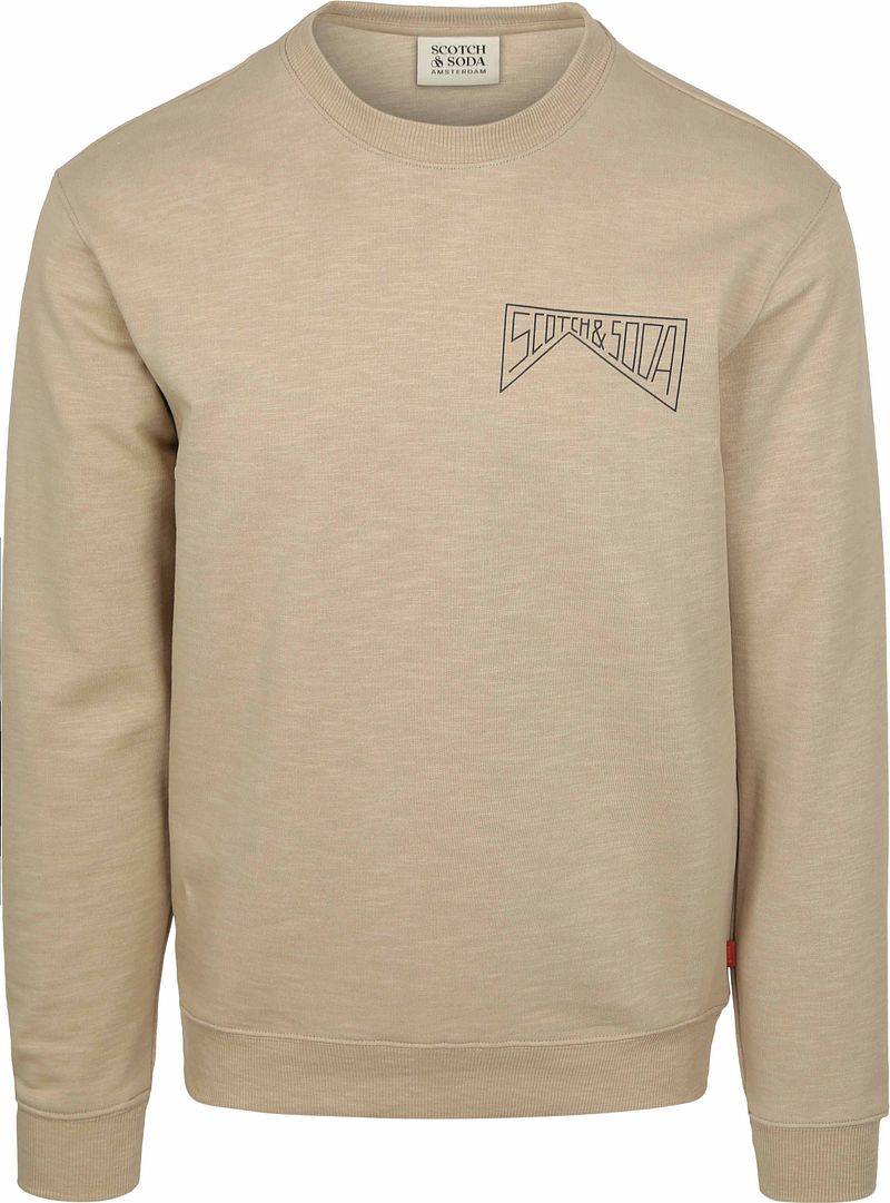 Scotch and Soda Pullover Logo Beige - Größe XXL von Scotch and Soda