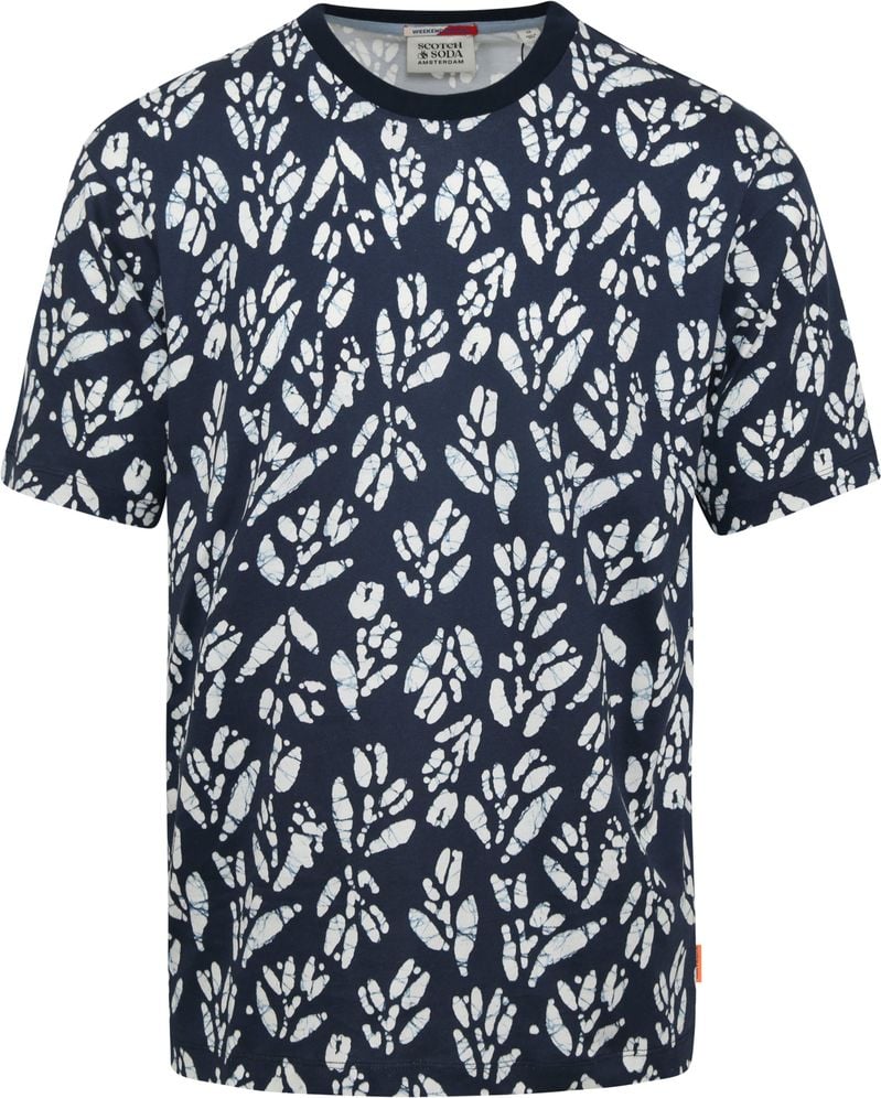 Scotch and Soda T-Shirt Print Navy - Größe L von Scotch and Soda