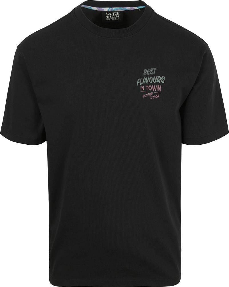Scotch & Soda T-Shirt Artwork Schwarz - Größe XXL von Scotch and Soda