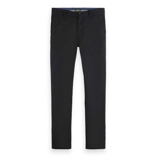 Scotch & Soda Herren Mott Chino Pants, Black FW 001, 31-30 von Scotch & Soda