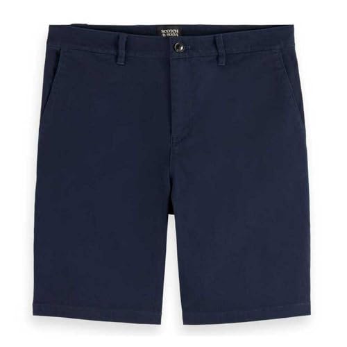 Scotch & Soda Herren Stuart Fitted Shorts, Night 401, 30 von Scotch & Soda