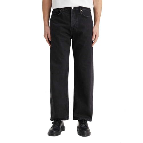 Scotch & Soda Herren The Pitch Loose-Fit Jeans, Black Buzz, 36-36 von Scotch & Soda