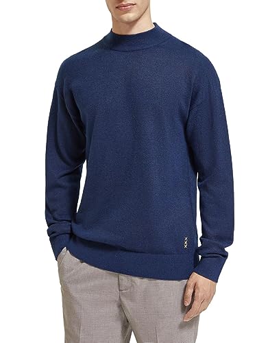 Dropped Shoulder Basic Mock in Recycled Polyester Blend von Scotch & Soda