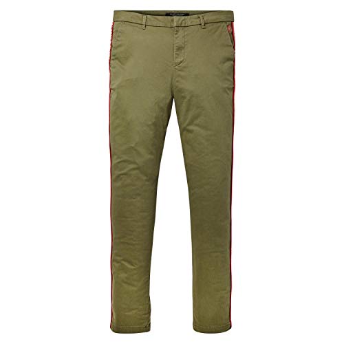 Maison Scotch Damen Hose Signature Chino Plus 146658 Army 29/30 von Scotch & Soda