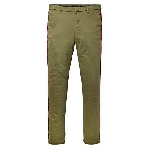 Maison Scotch Damen Hose Signature Chino Plus 146658 Army 29/30 von Scotch & Soda