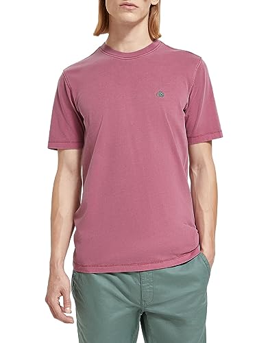 Regular Fit Garment-Dyed Logo T-Shirt von Scotch & Soda