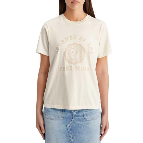 Scotch & Soda Damen Regular Fit with Front Artwork T-Shirt, Soft Ice 6643, M EU von Scotch & Soda