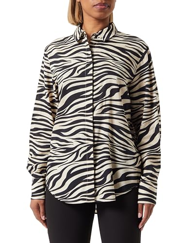 Scotch & Soda Damen Relaxed Fit with Animal Print Shirt, Tiger 6986, 38 EU von Scotch & Soda