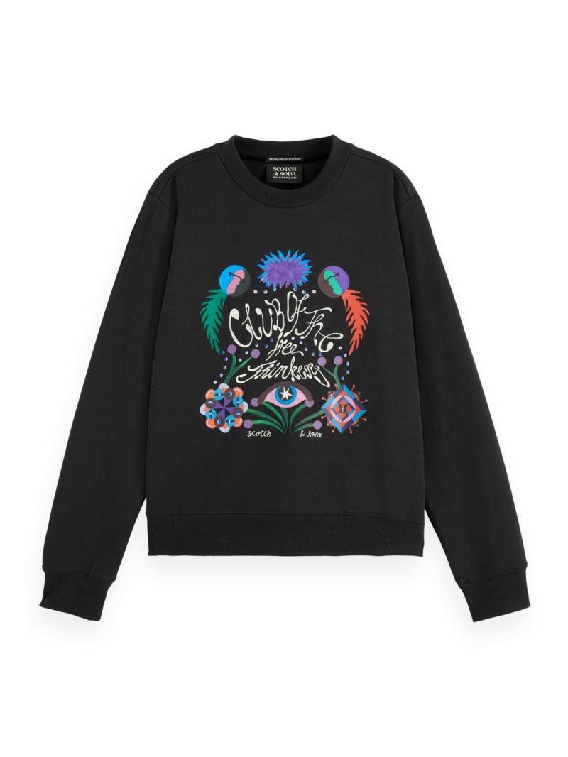Scotch & Soda - Besticktes Sweatshirt schwarz - Gr. - S von Scotch & Soda