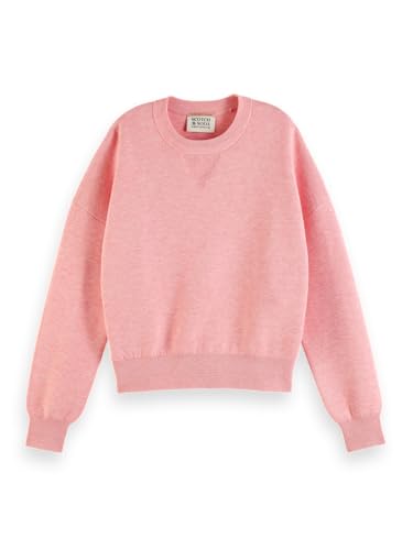 Scotch & Soda Damen Compact Knitted Relaxed Pullover Sweater, Clay Pink Melange 7408, M EU von Scotch & Soda