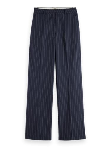 Scotch & Soda Damen Edie Pants, Night Blue Pinstripe, 28W / 30L von Scotch & Soda