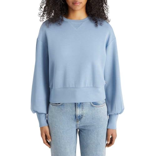 Scotch & Soda Damen Modal Fitted Sweatshirt, Mystic Blue, S Scotch & Soda Damen Modal Fitted Sweatshirt, Mystic Blue, S von Scotch & Soda