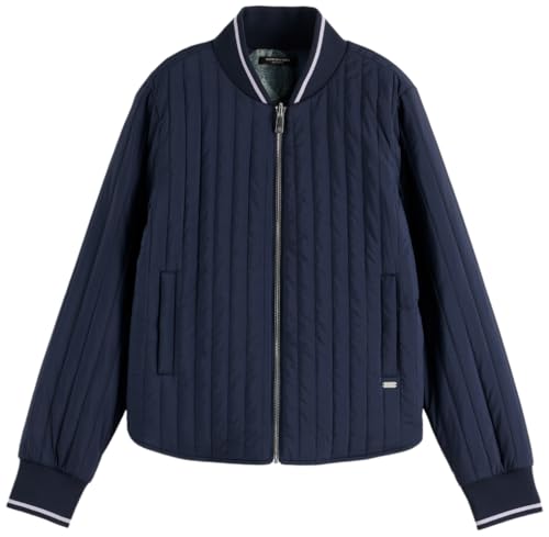 Scotch & Soda Damen Printed Reversible Bomber Jacket Bomberjacke, Sky Captain V458, M von Scotch & Soda