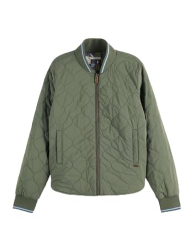 Scotch & Soda Damen Printed Reversible Bomber Jacket Bomberjacke, Thymian U360, M von Scotch & Soda