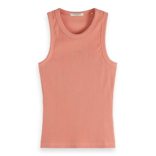 Scotch & Soda Damen Racer Rib Tank Top, Clay Pink 7354, XL EU Scotch & Soda Damen Racer Rib Tank Top, Clay Pink 7354, XL EU von Scotch & Soda