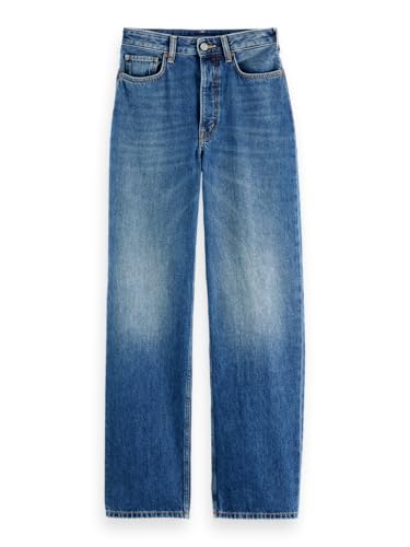 Scotch & Soda Damen Ripple Straight Jeans, Absolute Blue, 30W / 30L Scotch & Soda Damen Ripple Straight Jeans, Absolute Blue, 30W / 30L von Scotch & Soda