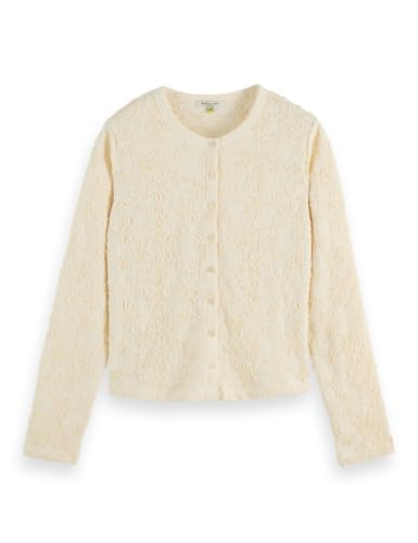 Scotch & Soda Damen Structured Button Up Ls T-Shirt, Eggnog U137, M von Scotch & Soda