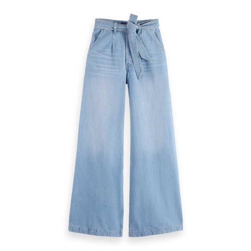 Scotch & Soda Damen The Wave Wide Leg Luna Blue Light Jeans, Luna Blue Light, 30W / 34L EU von Scotch & Soda