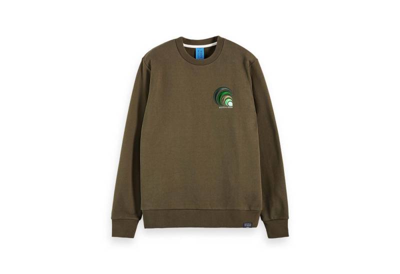Scotch & Soda Fleecepullover Scotch & Soda Herren Sweatshirt Chest Embroidery Crewneck 156794 von Scotch & Soda