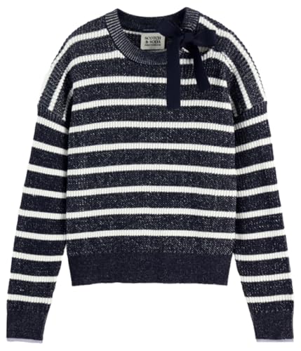 Scotch & Soda Herren All Over Print Crewneck Sweatshirt, AOP Ribbon Navy 401, L von Scotch & Soda