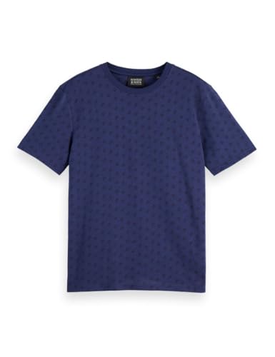 Scotch & Soda Herren All Over Print T-Shirt, Micro Geo Peacoat AOP 401, L von Scotch & Soda