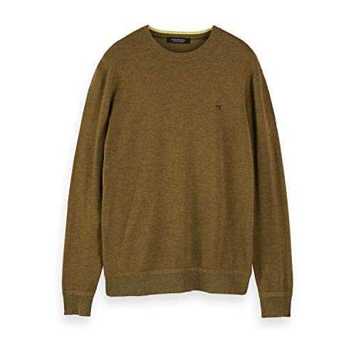 Scotch & Soda Herren Classic Crewneck Pull Pullover, Grün (Military Green Melange 1349), (Herstellergröße: XX-Large) von Scotch & Soda