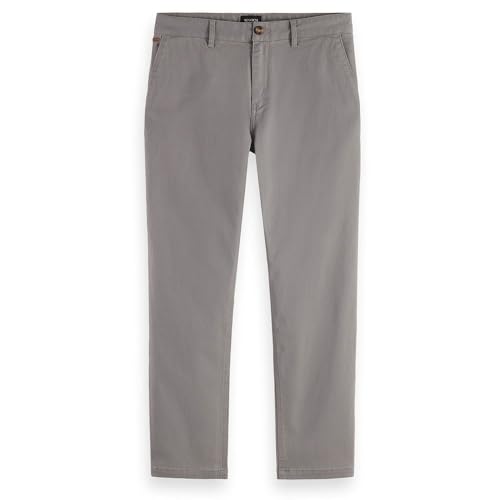Scotch & Soda Men's Drift-Regular Tapered Twill Chinos Pants, Asphalt 7434, 36 W/32 L von Scotch & Soda