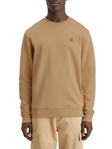 Scotch & Soda Herren Essential Badge Logo Crewneck Sweatshirt, Desert Sand, M Scotch & Soda Herren Essential Badge Logo Crewneck Sweatshirt, Desert Sand, M von Scotch & Soda