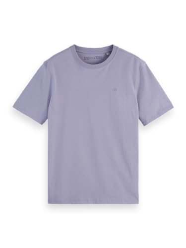 Scotch & Soda Herren Essential Logo T-Shirt, Languid Lavender, XL EU von Scotch & Soda