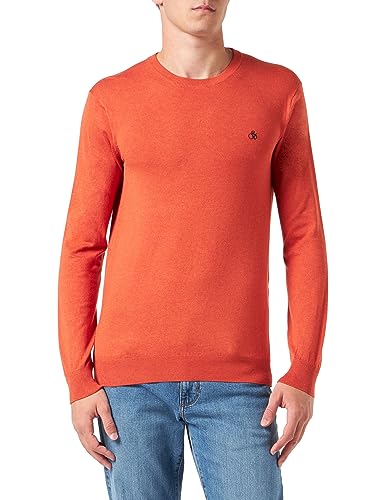 Scotch & Soda Herren Essentials Ecovero Viscose-Nylon Crewneck Pullover, Red Skies 6207, Rot von Scotch & Soda