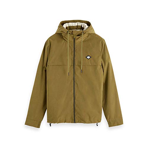 Scotch & Soda Herren Light Weight Jacket with Peach Touch Jacke, Grün (Military Green 0154), Small (Herstellergröße: S) von Scotch & Soda