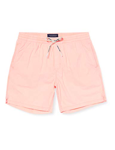 Scotch & Soda Herren Mid-Length Bright Garment-Dyed Swim Shorts, Orange (Fluo Orange 2537), Small (Herstellergröße: S) von Scotch & Soda