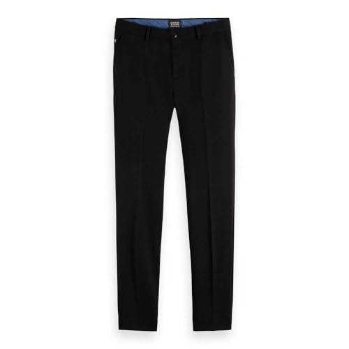 Scotch & Soda Herren Mott Slim Fit - Jersey Chino Pants, Black Melange 0686, 32W / 32L EU Scotch & Soda Herren Mott Slim Fit - Jersey Chino Pants, Black Melange 0686, 32W / 32L EU von Scotch & Soda