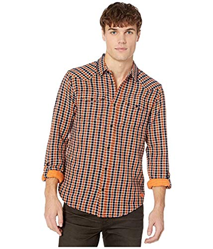 Scotch & Soda Herren Regular FIT-Western Shirt in Bonded Quality Freizeithemd, Mehrfarbig (Combo A 0217), Large (Herstellergröße: L) von Scotch & Soda