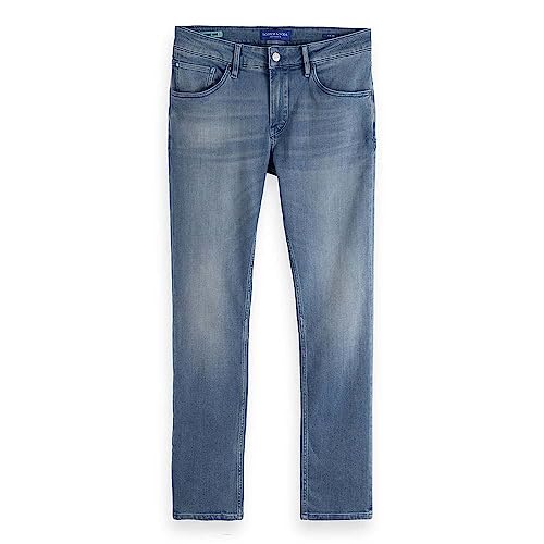 Scotch & Soda Herren Skim Skinny-Fit Jeans, Trance Blue, 33-32 von Scotch & Soda
